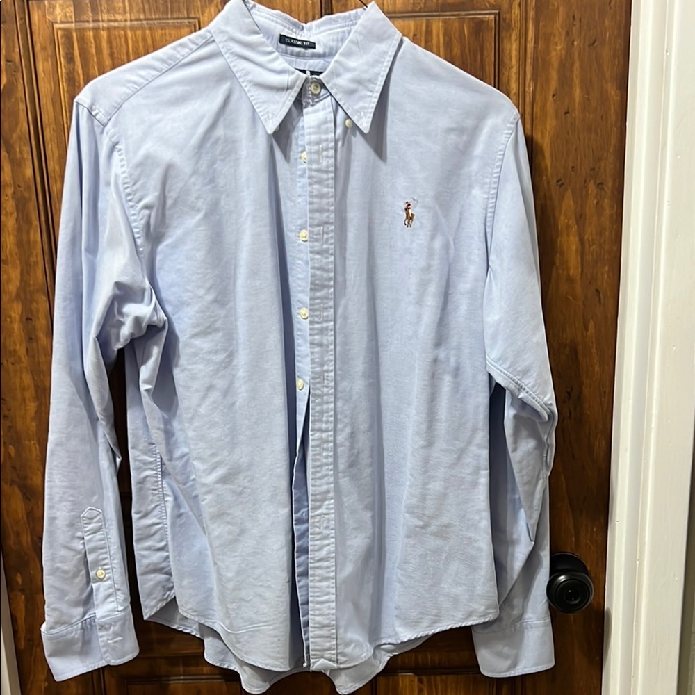 Polo by Ralph Lauren Men's Light Blue Shirt